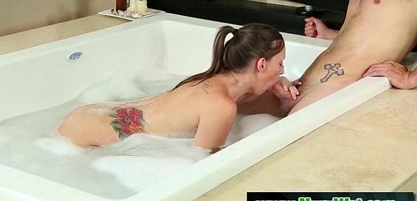  Hot sex nuru massage in the tub and after 11